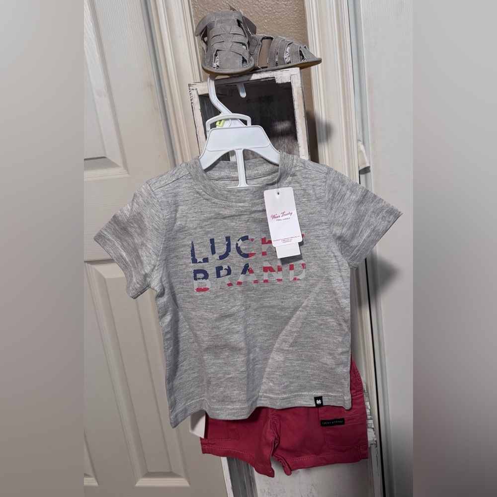 Lucky Brand Kids Heather Gray Tee